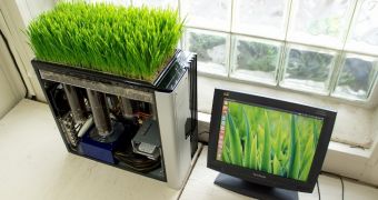 Computers can be made to double as flower pots