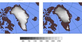 Ice extension on Greenland
