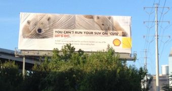 Greenpeace Mounts Fake Shell Oil Billboard in Houston
