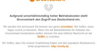 Grooveshark has been closed off for German users