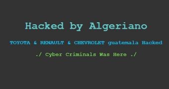 Renault, Toyota and Chevrolet websites hacked