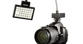Video Slim Lighting Panel Hama 40 LED Photo 