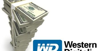 WD Logo and Money Stack mashup