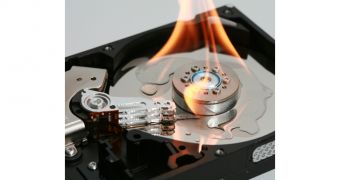 HDD on fire