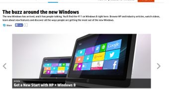 The new website has videos, tutorials, and in-depth descriptions of Windows 8 features