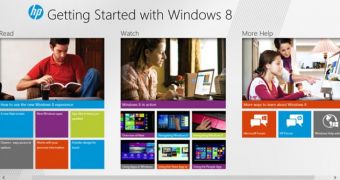 The app comes with tutorials on many of the new Windows 8 features