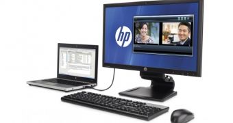 HP Compaq notebook docking monitor