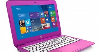 HP Stream 13.3-inch shown in pink