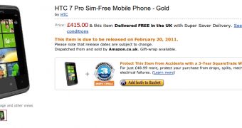 HTC 7 Pro at Amazon UK