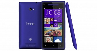 HTC 8X (back, front and left side)