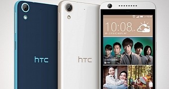 HTC Desire 626 front and back