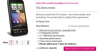 HTC Desire already available for purchase at T-Mobile UK
