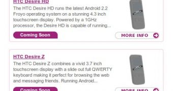 HTC Desire HD Confirmed, Desire Z Emerges