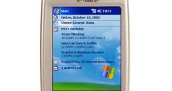 HTC’s T-Mobile Pocket PC Phone Edition, the first 3.5-inch color touchscreen smartphone in the United States in 2002
