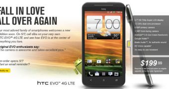 HTC EVO 4G LTE pre-order page