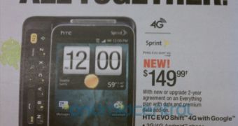 HTC Evo Shift 4G Emerges Again, Name and Price Tag Confirmed