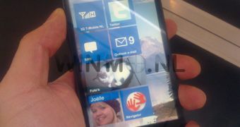 HTC HD2 running Windows Phone OS 7