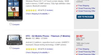 HTC HD7 and G2 at Best Buy