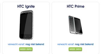 HTC Ignite and HTC Prime