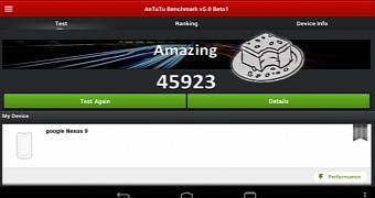 HTC Nexus 9 Tablet Shows Up in AnTuTu, Scores 46K Points