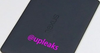 Leaked images showing the back of the Nexus 9 tablet