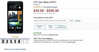 HTC One sees price cut at Amazon