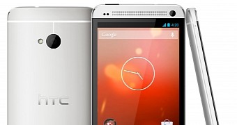HTC One M7 GPE (back & front & left side)