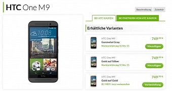 HTC One M9 is up for pre-order in Germany