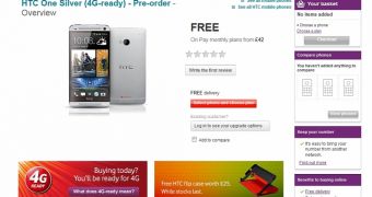 HTC One on pre-order at Vodafone UK