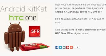 Android 4.4.2 KitKat announcement for HTC One