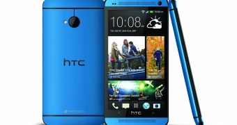 HTC One in Metallic Blue