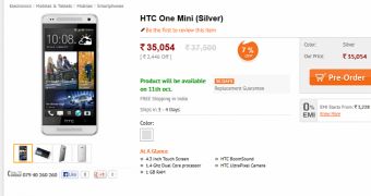 HTC One mini now on pre-order at Infibeam