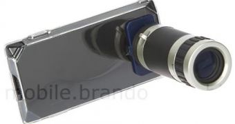 HTC Touch Diamond with the Brando telescope