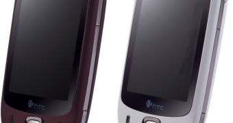 HTC Touch Enhanced Version in Immaculate White and Burgandy Red