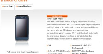 HTC Touch Pro 2 at Orange