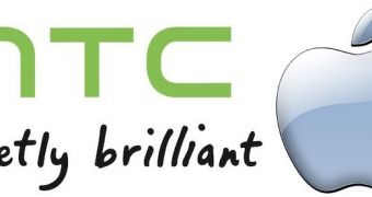 HTC and Apple logos