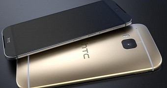 HTC One M9 in gold