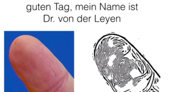 Fingerprint recreated from press conference picture