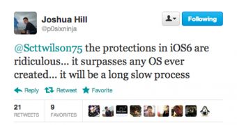 Joshua Hill tweet
