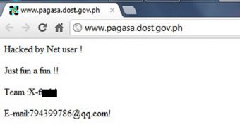Hackers Have Fun by Defacing Philippines Government Site PAGASA