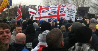 EDL protest