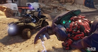 Blue vs. Red in Halo 5 Warzone