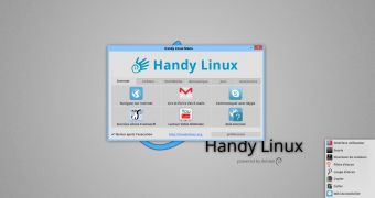 HandyLinux 1.7 Has a Strange App Launcher and a Windows 8 Theme Influence