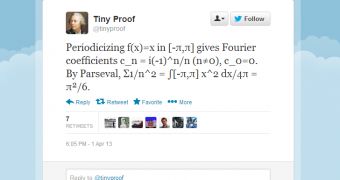 Maths in 140 characters