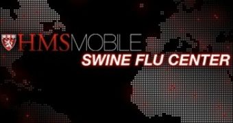 HMSMobile Swine Flu Center welcome screen