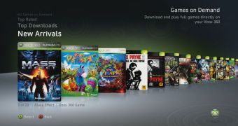 The Games on Demand section
