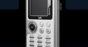 The VK2200 Handset (and its weird keypad).