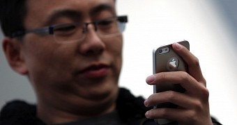 Chinese iPhone user