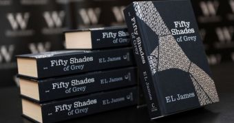 Fifty Shades of Grey book with herpes on it is one of the most popular at public library