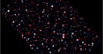 Herschel-PACS images of the "GOODS-N" field in the constellation Ursa Major, at far-infrared wavelengths of 100 and 160 micrometers